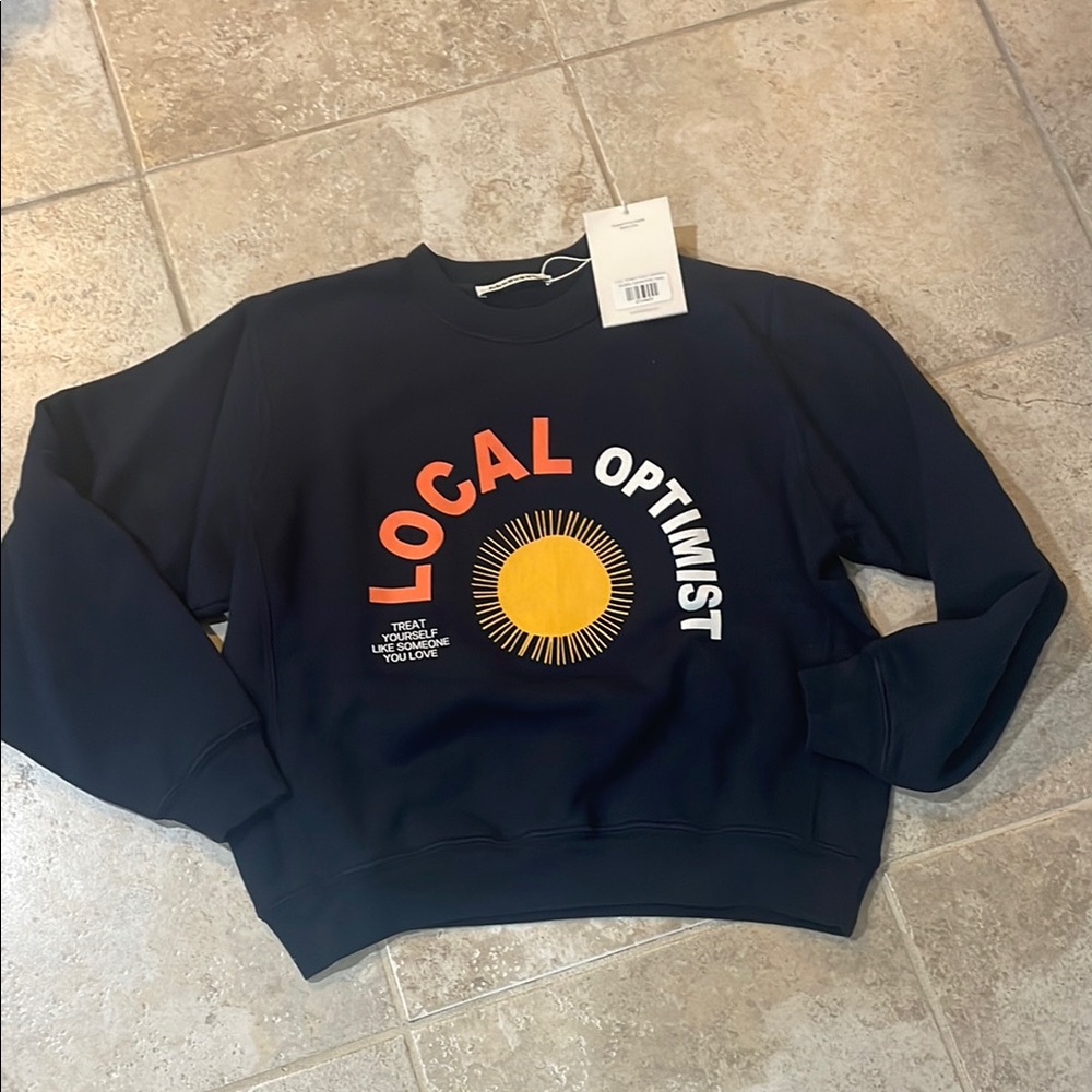 Madhappy navy local optimist S crewneck NWT (matching sweats listed separately)